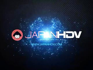 Two Japanese Hotties Enjoy Double Dildo Play While Being Gan