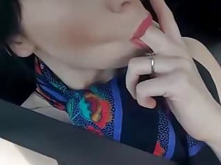 Fingering In Car