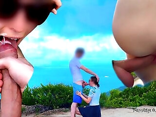 Reaching The Summit - Caught During Risky Outdoor Fuck