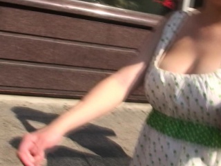 Cumming On Big Boobs Outdoor
