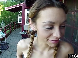 Christening The Balcony With An Outdoor Bj