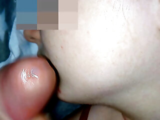 I Cum On Her Face And Pussy And The Sperm Flows Down Her Cheek