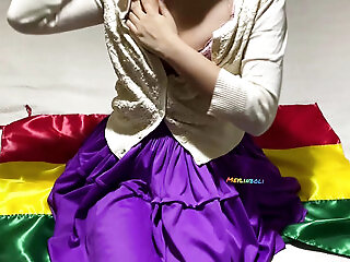 Casting Bolivian Cholita 18 Years Old Big Ass And White Beautiful Ass Looses Up Loses Her Virginity