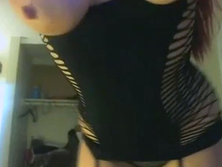 Amateur Anal In A Fishnet Dress