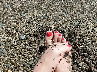 Amateur Outdoors Showing Feet