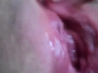 Closeup Of Her Young Pussy Squirting