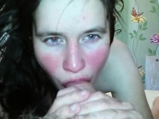 Innocent Teen Sucking His Hairy Cock