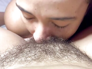 My Girlfriend Searches For My Little Clit Among My Hairy Bush