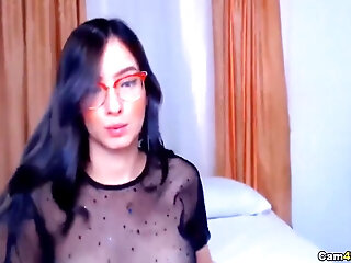 Hot Nerdy Slut Wild Pussy Toying