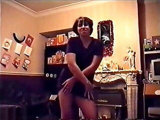 Amateur Wife With Hairy Pussy Strips Naked For Her Husbands Friends
