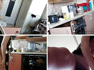 The Sexy Prepares Breakfast Naked