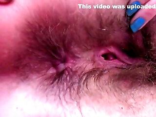 Winking My Wet Tight Hairy Asshole In Close Up