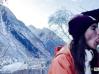 Longtime Girlfriend Agreed To Give Bj On Top Of A Mountain With A Breathtaking View