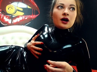 Latex Slut Solo Anal Masturbation