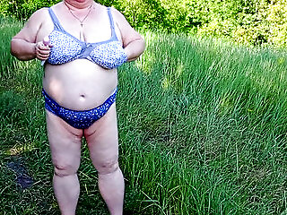 The Neighbor Undressed In The Park And Staged A Public Pissing