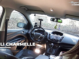 Behind The Scenes Of Lili Charmelle - A Car Stop For Fuck And Creampie
