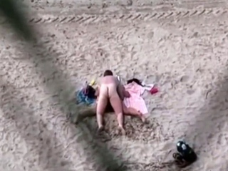 Stepsister And Bf Caught On The Beach