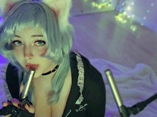 Lyrica - Asmr Binaural Kitty Licking
