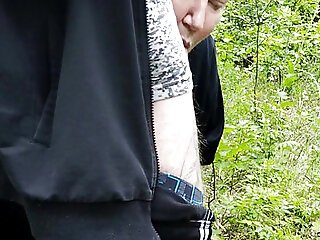 Mother-in-law Sucks My Dick In A Public Park And Swallows Cum