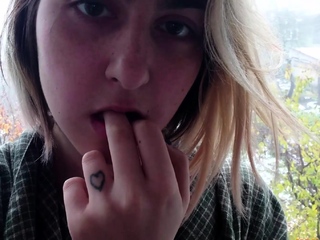 Solo Amateur Blonde Teen Homemade Pussy Masturbation
