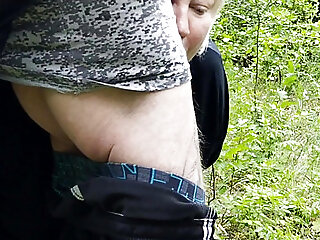 Mother-in-law Sucks My Dick In A Public Park And Swallows Cum
