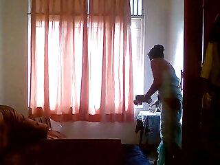 Sri Lankan Maid With Master