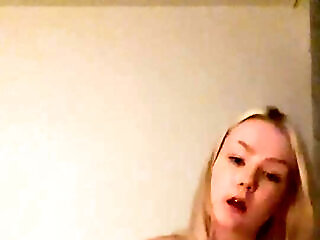 Masturbating