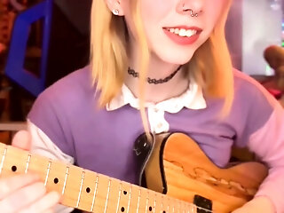 Curly Blonde Teen Records Solo Dildo Masturbation More At