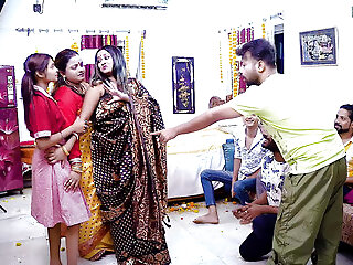 Desi Horny Step Mom Teaches Her Step Daughter How To Fuck For Very 1st Time With Desi Style Gangbang Full Movie