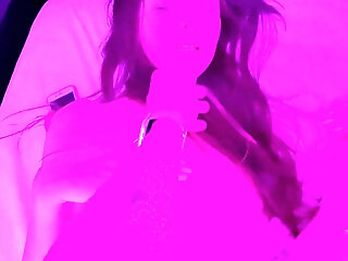 Teen 18+ Pussy Fucked Hard In Neon Lights - Pov