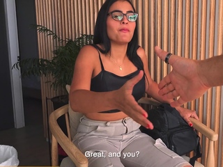 Charming Amateur Latina Fucked For A Job