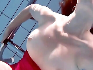Fat Teen 18+ Underwater Shows Her Bouncing Body