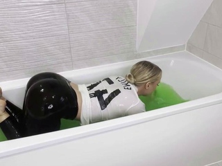 Emily's Messy Slime Bath