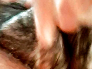53 Year Old Milf, Tits And Pussy Covered In Cream, Wet In The Shower