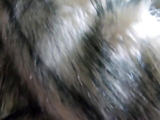 Cum Play While Wearing Fur-coat And Long Boots 214