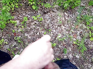Mother-in-law Sucks My Dick In A Park And Swallows Hot Cum