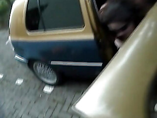 Fat German Whore Plays With Dildo And Rides A Dick In The Car