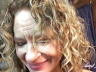 Your Horny Mature Stepaunt Tia Sucks Your Cock Pov
