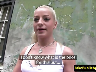 Real Euro Babe Doggystyled For Cash