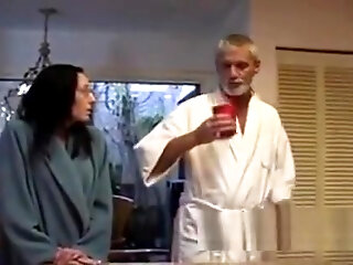 Step Daddy Gets Fucked By Step Daughter's Friend For Being An Asshole