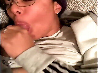 Facefuck Meats A Blowjob Followed By Cumshot Handjob.