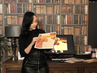 Sph Solo Gf In Leather Skirt Talks Nasty